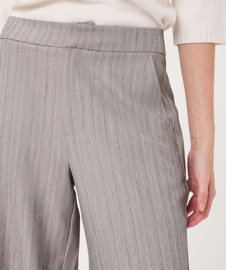 Herringbone Wide Leg Pant
