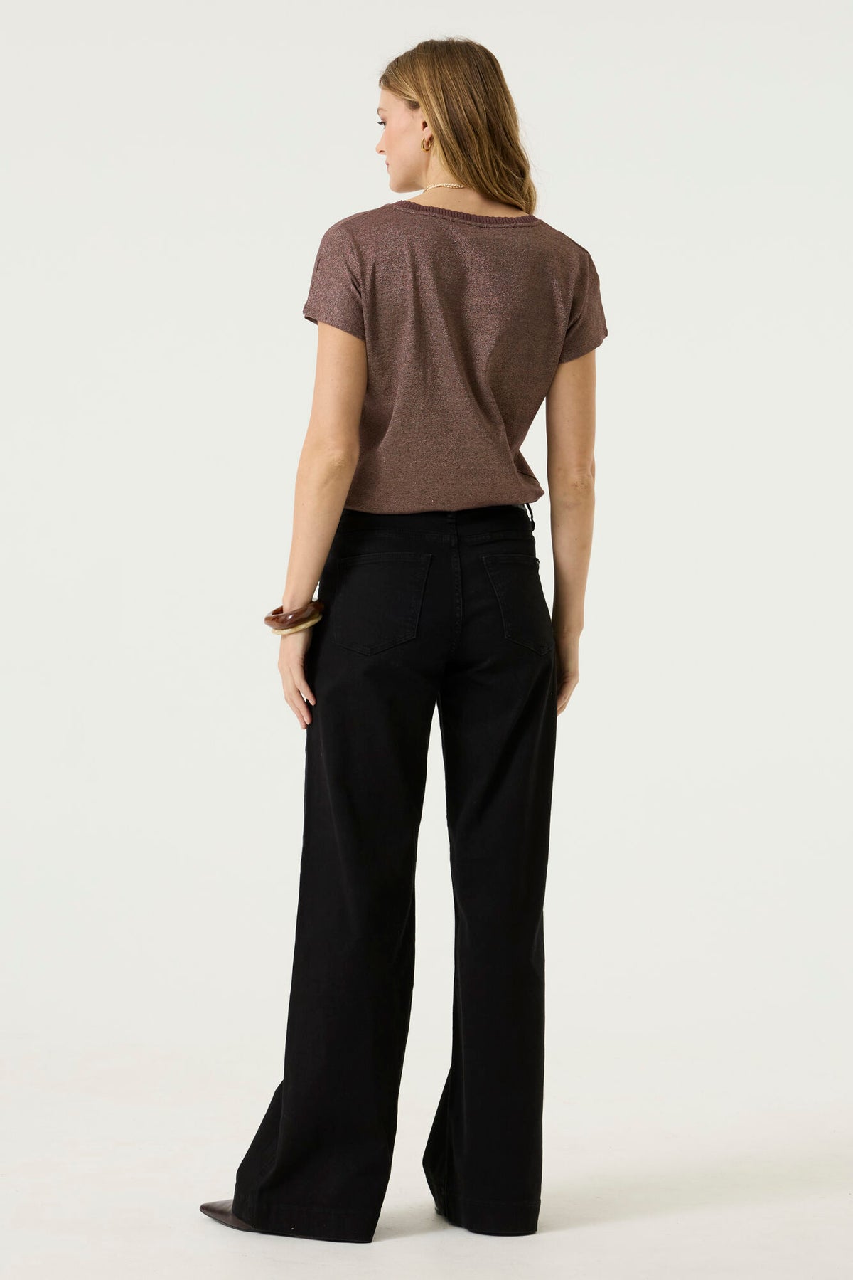 Lurex Cotton Blend Top
