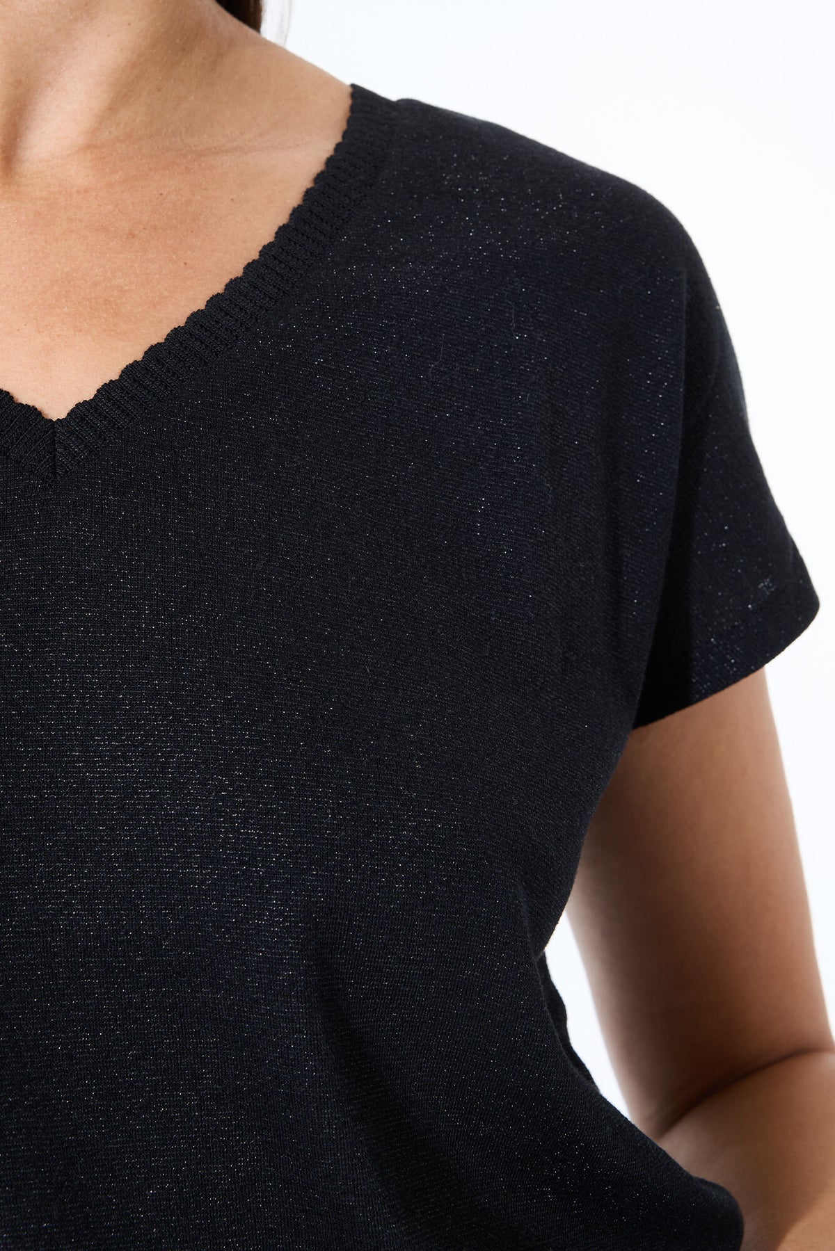 Lurex Cotton Blend Top