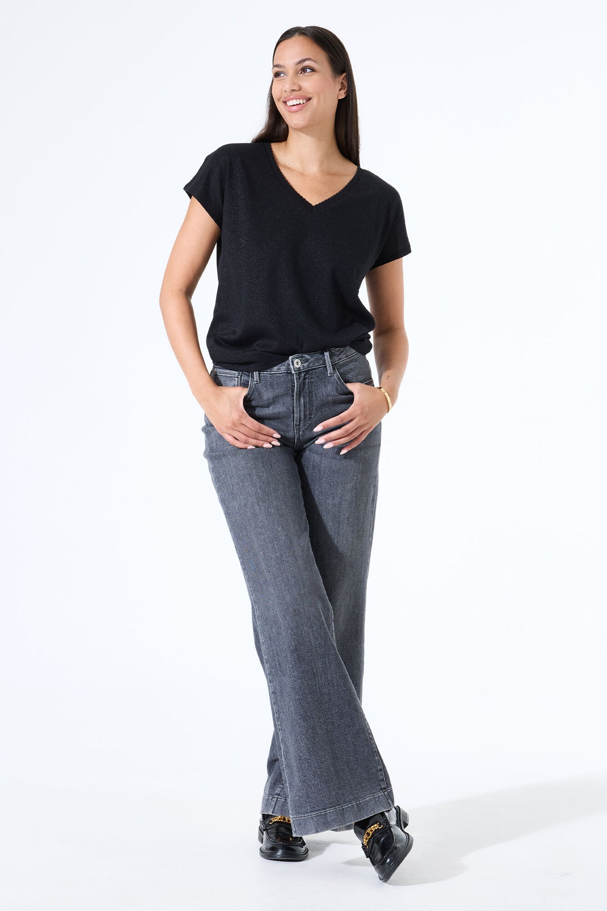 Lurex Cotton Blend Top