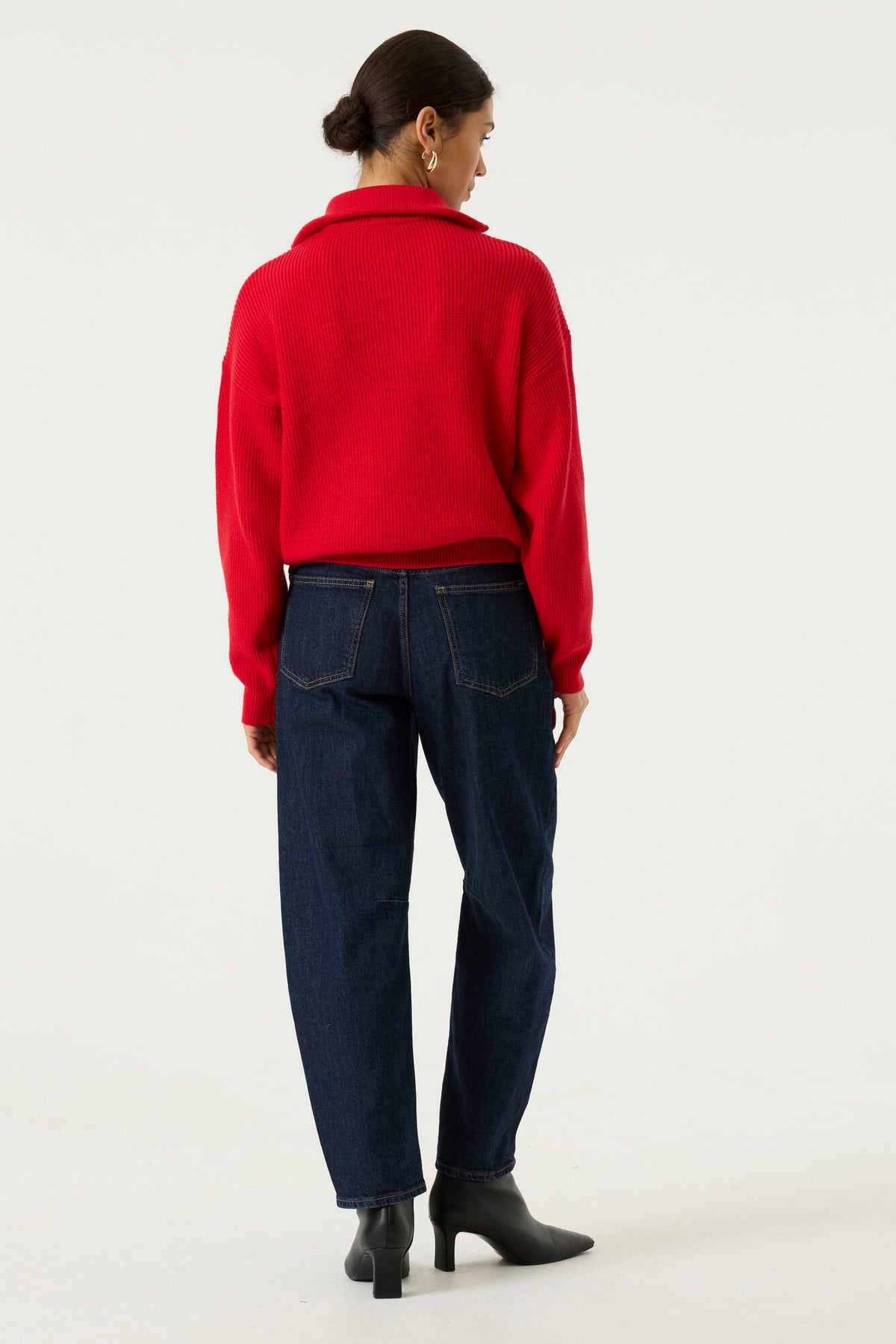 Zipper Turtle Neck Sweater