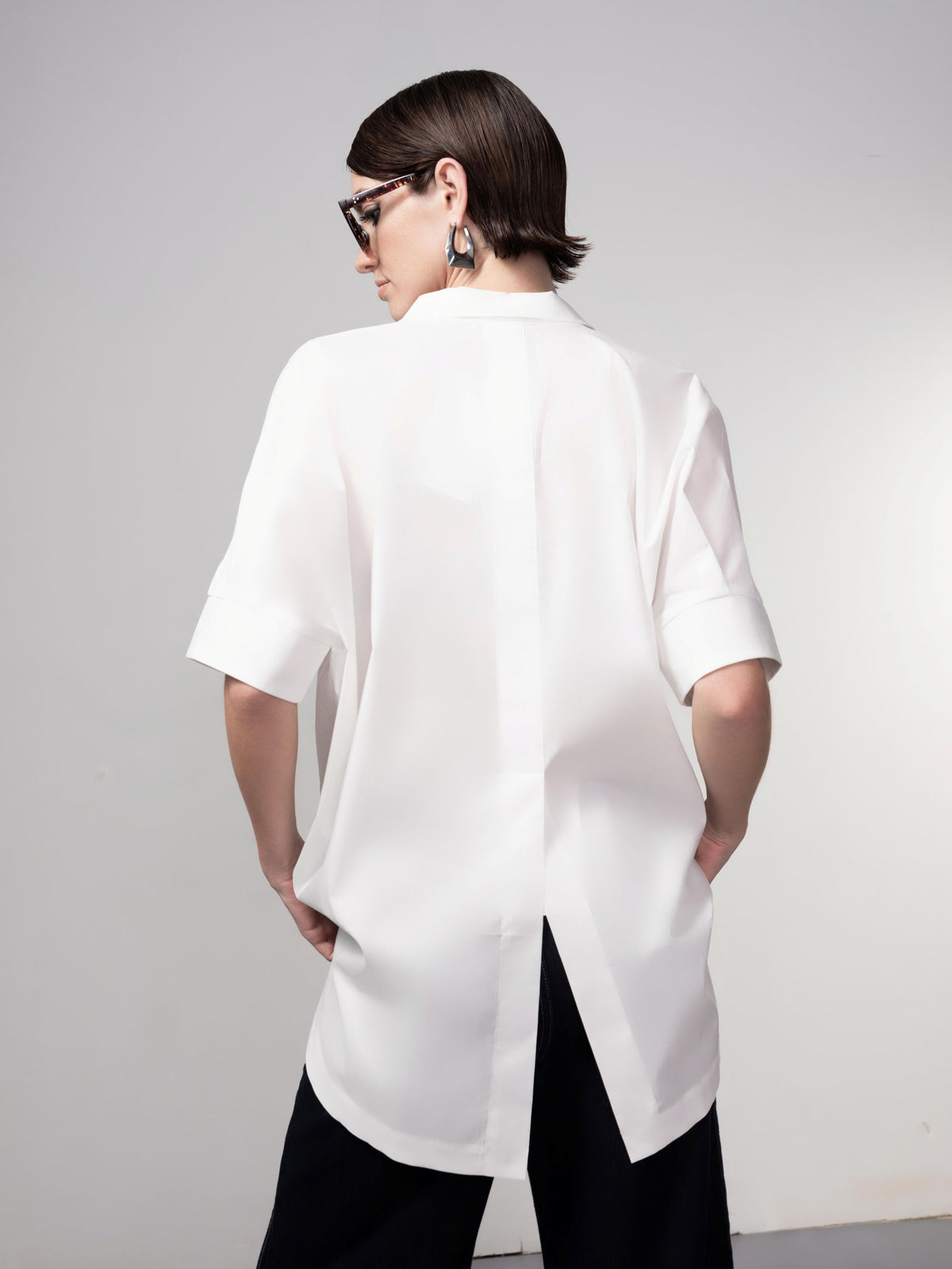 Stretch Poplin Short Sleeve Shirt
