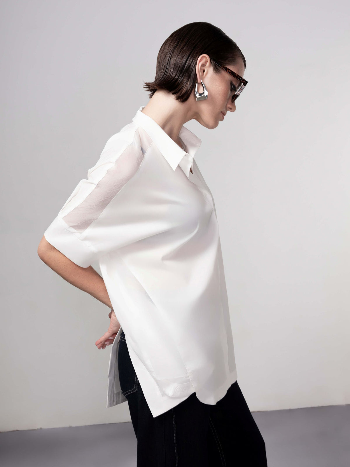 Stretch Poplin Short Sleeve Shirt