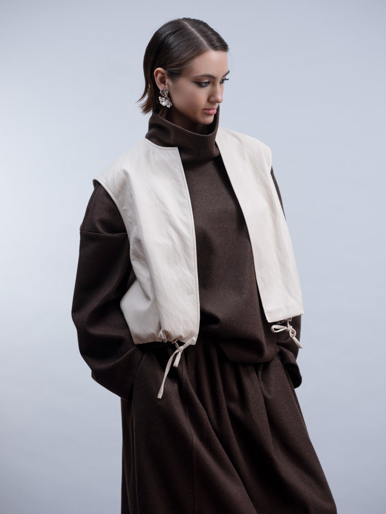 Faux Leather Vest