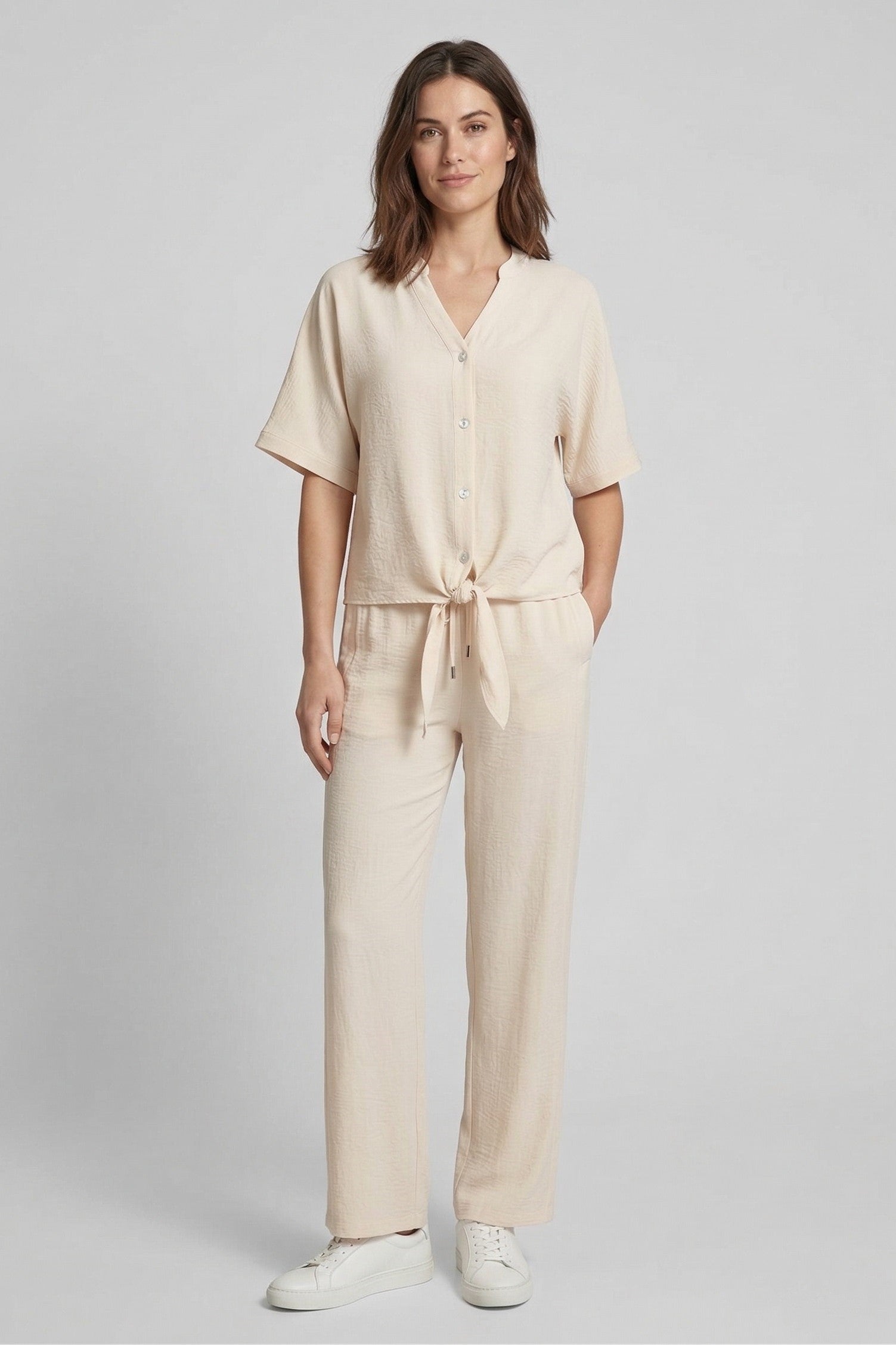 Wide Leg Drawstring Pant