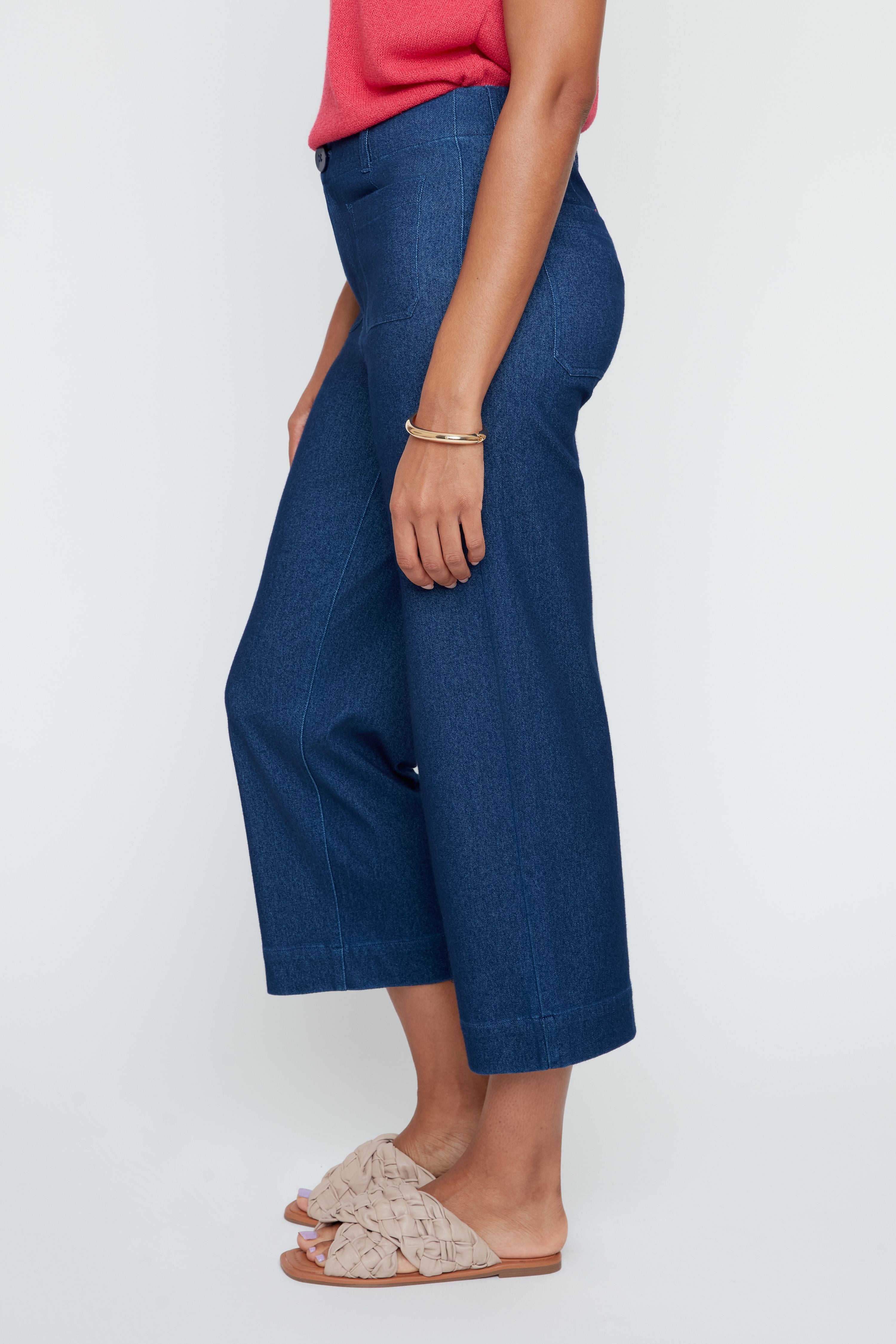 Wide Leg Crop Denim Jean