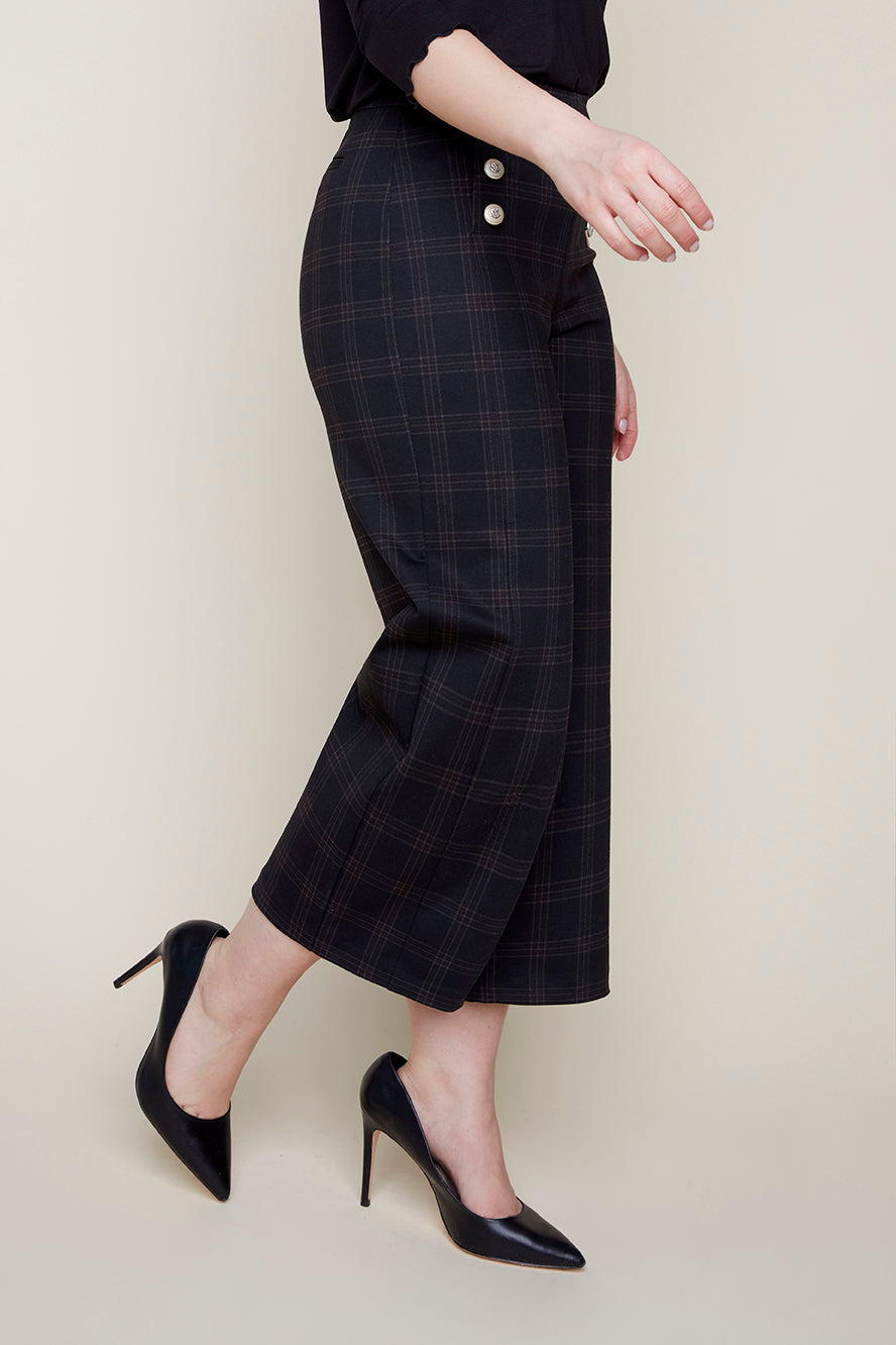 Plaid Print Culotte