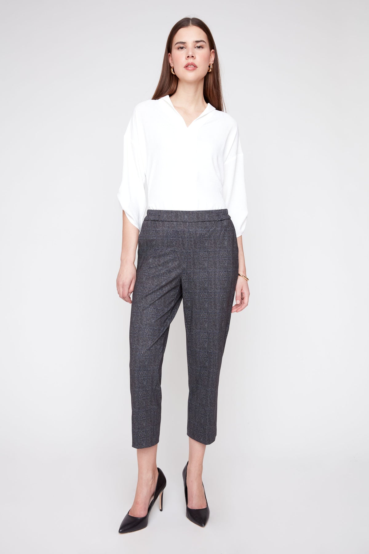 Glen Check Crop Pant