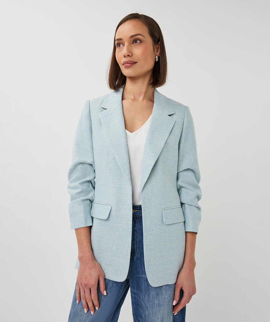 Basket Weave Melange Blazer