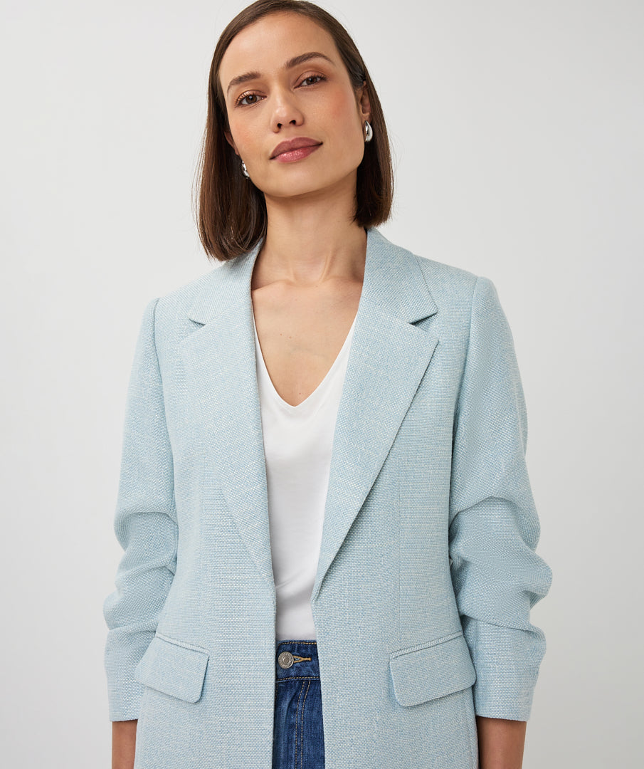 Basket Weave Melange Blazer