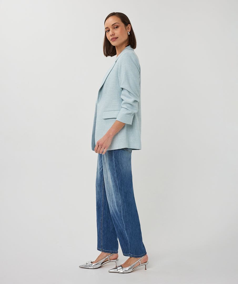 Basket Weave Melange Blazer