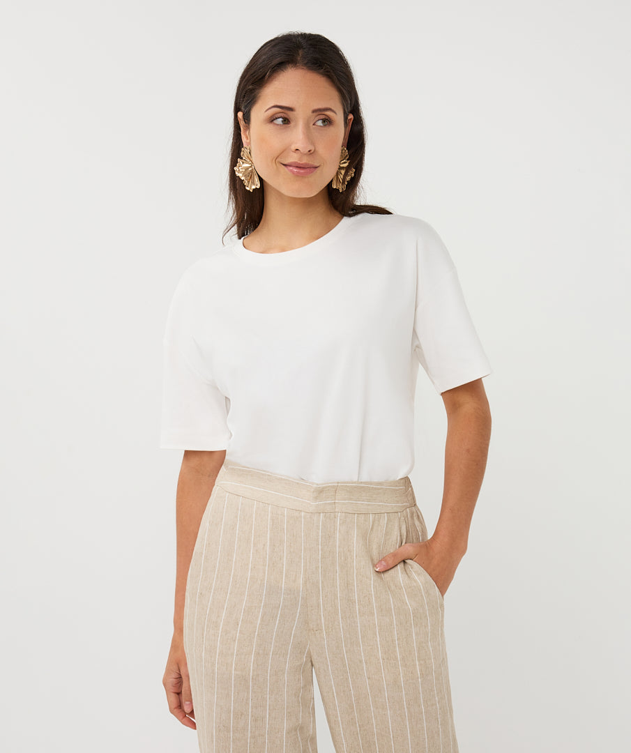 Stripe Linen Blend Pant