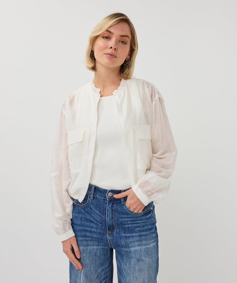 Organza Linen Blend Jacket