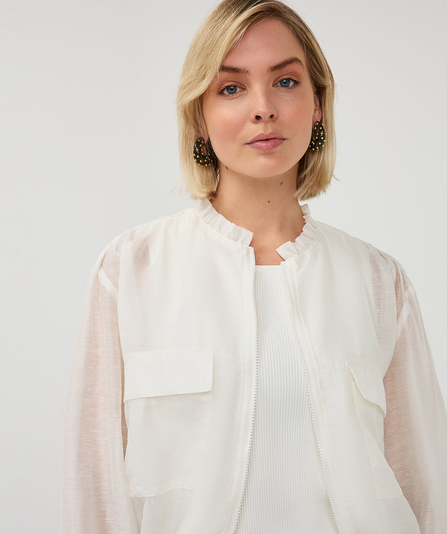 Organza Linen Blend Jacket