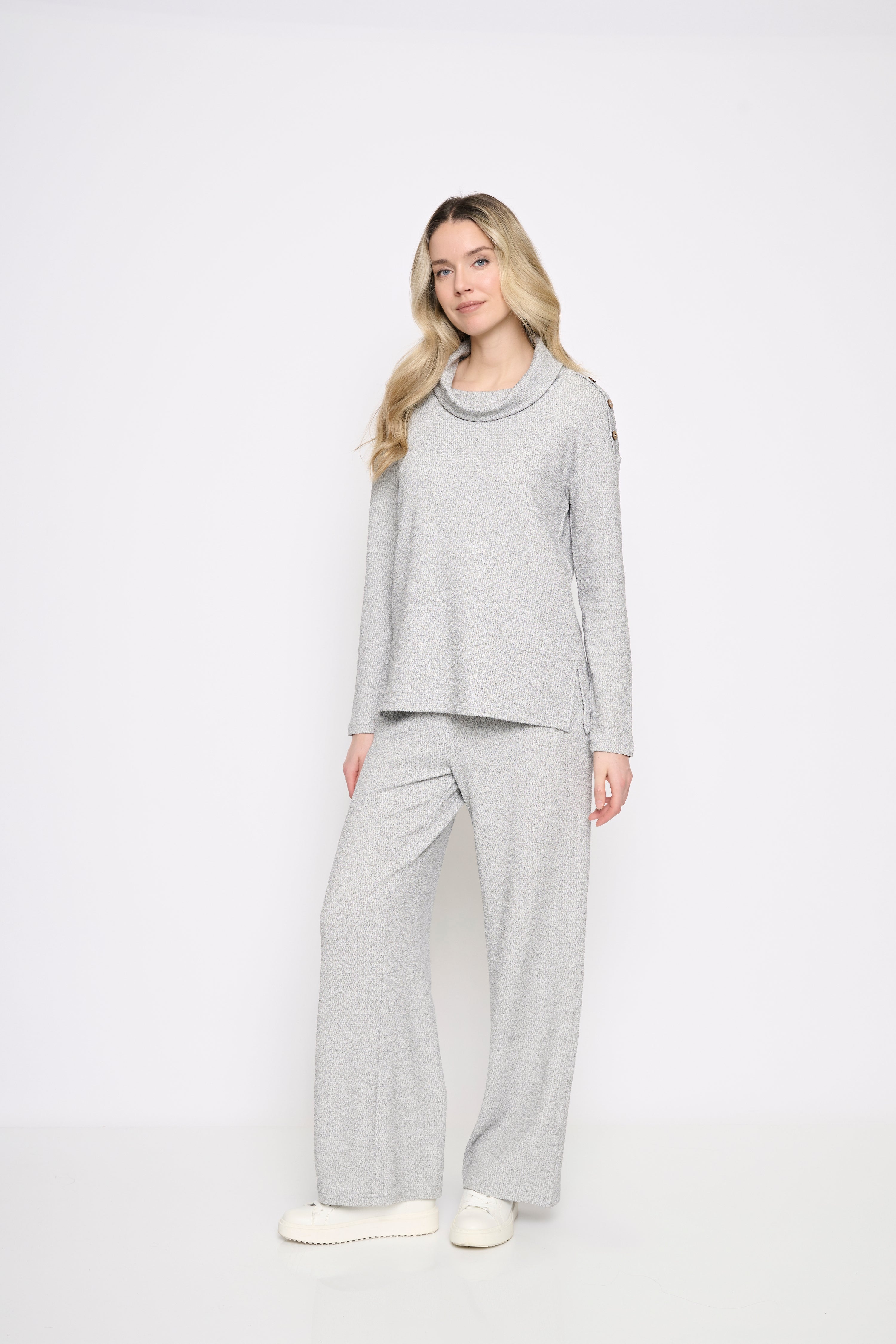 Wide Leg Jacquard Pant