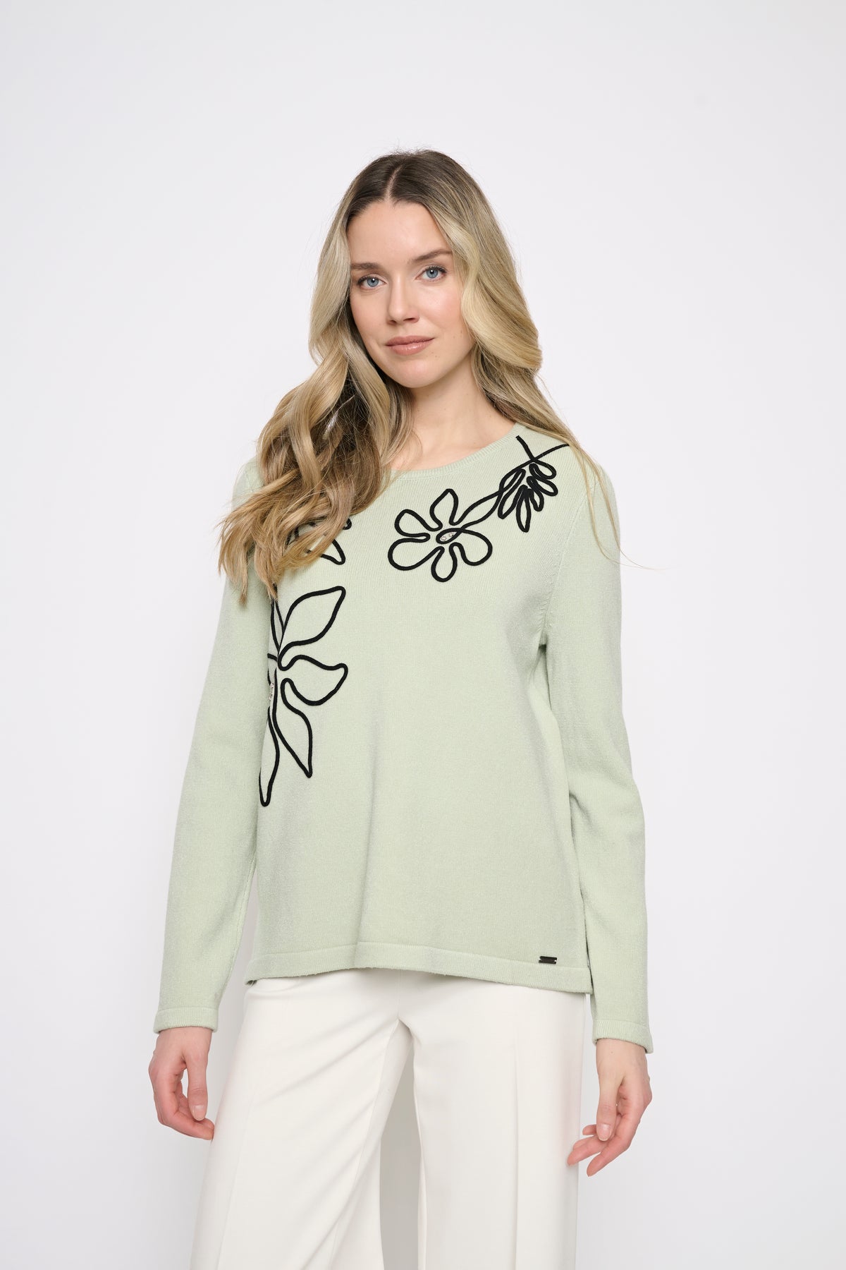Flower Soutache Sweater