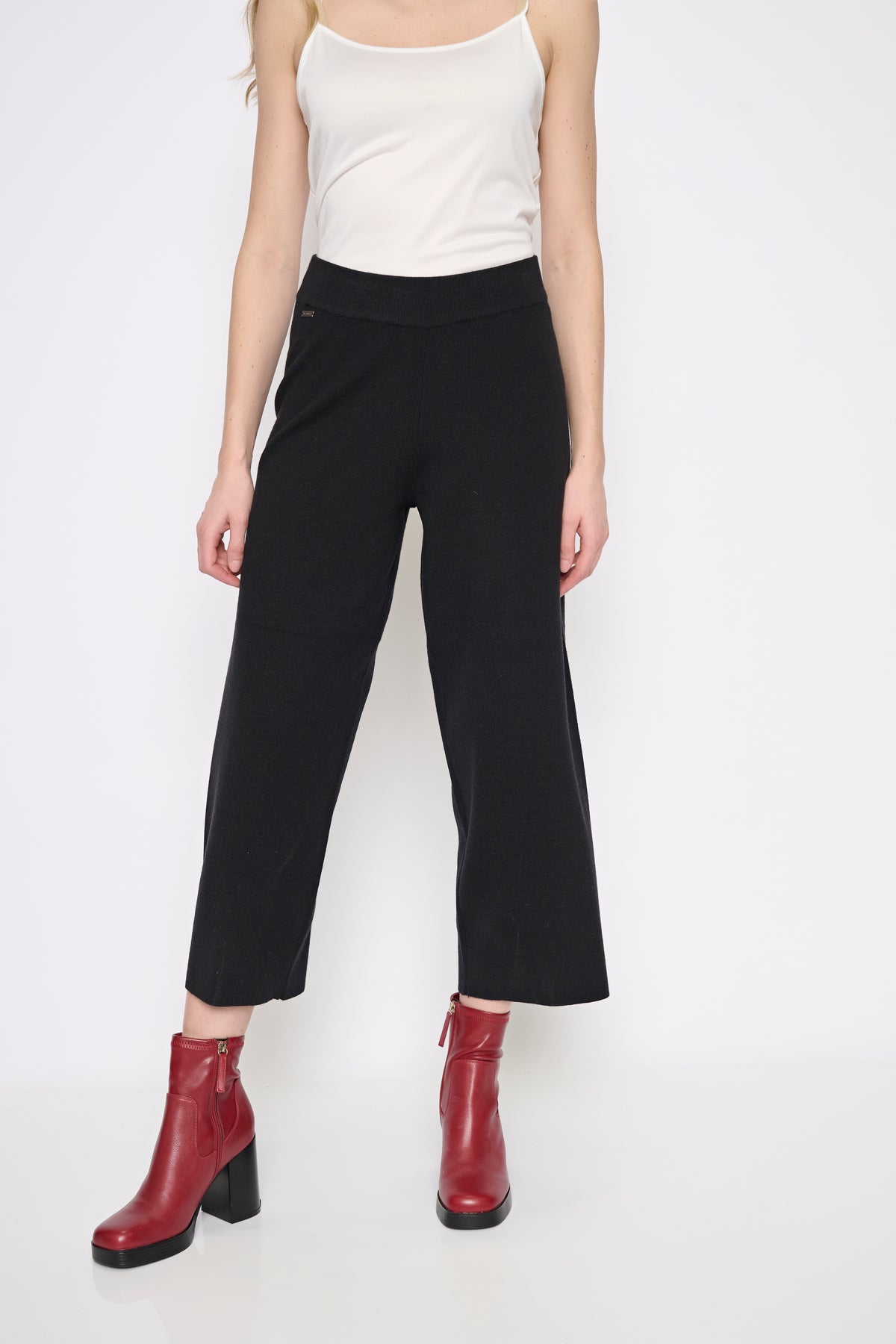 Wide Leg Knit Culotte
