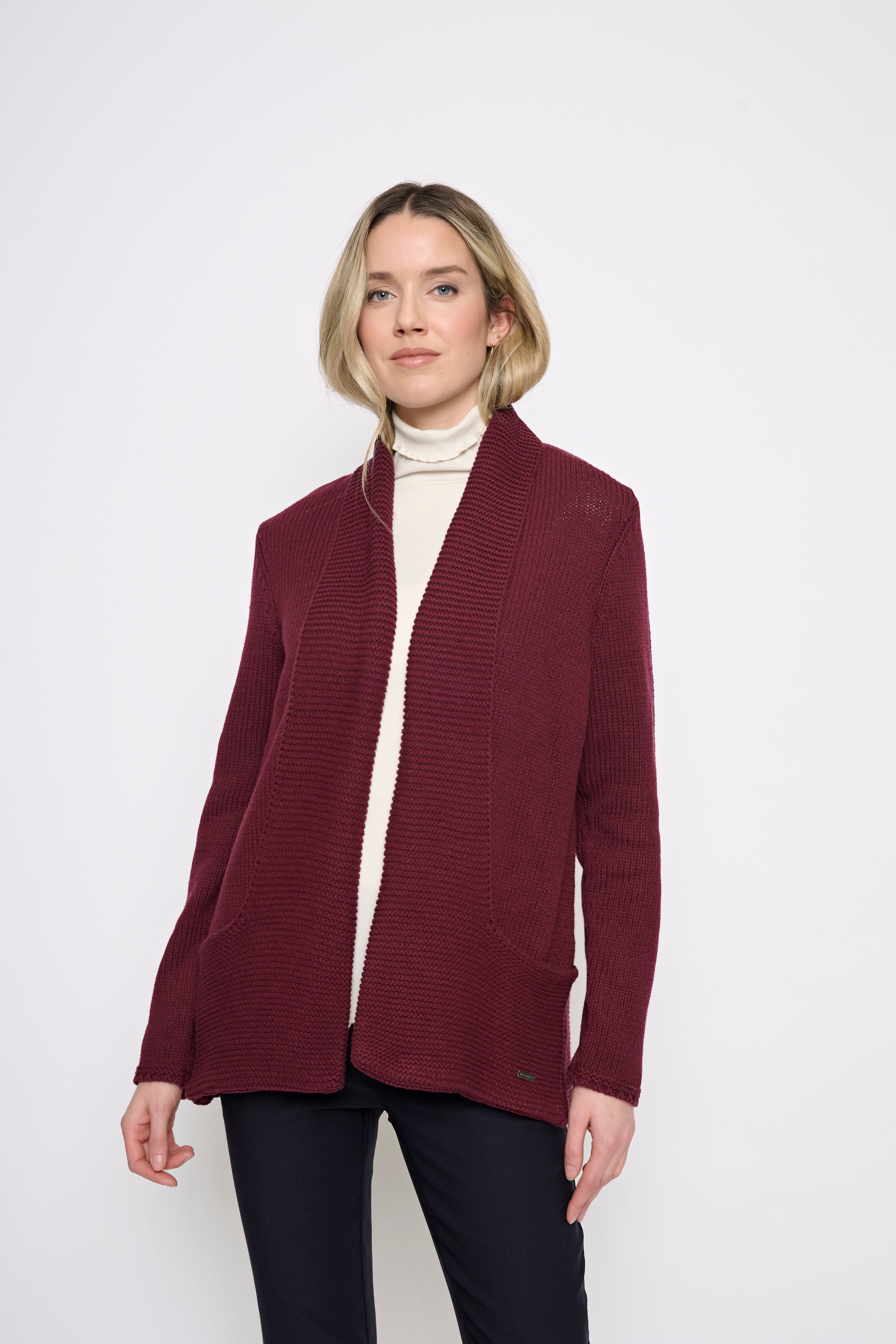 Cotton Blend Pouch Pocket Cardigan