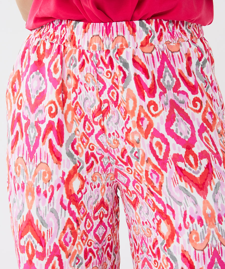 Geometric Print Wide Leg Pant